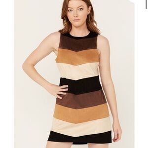 Colorblock Sleeveless Dress